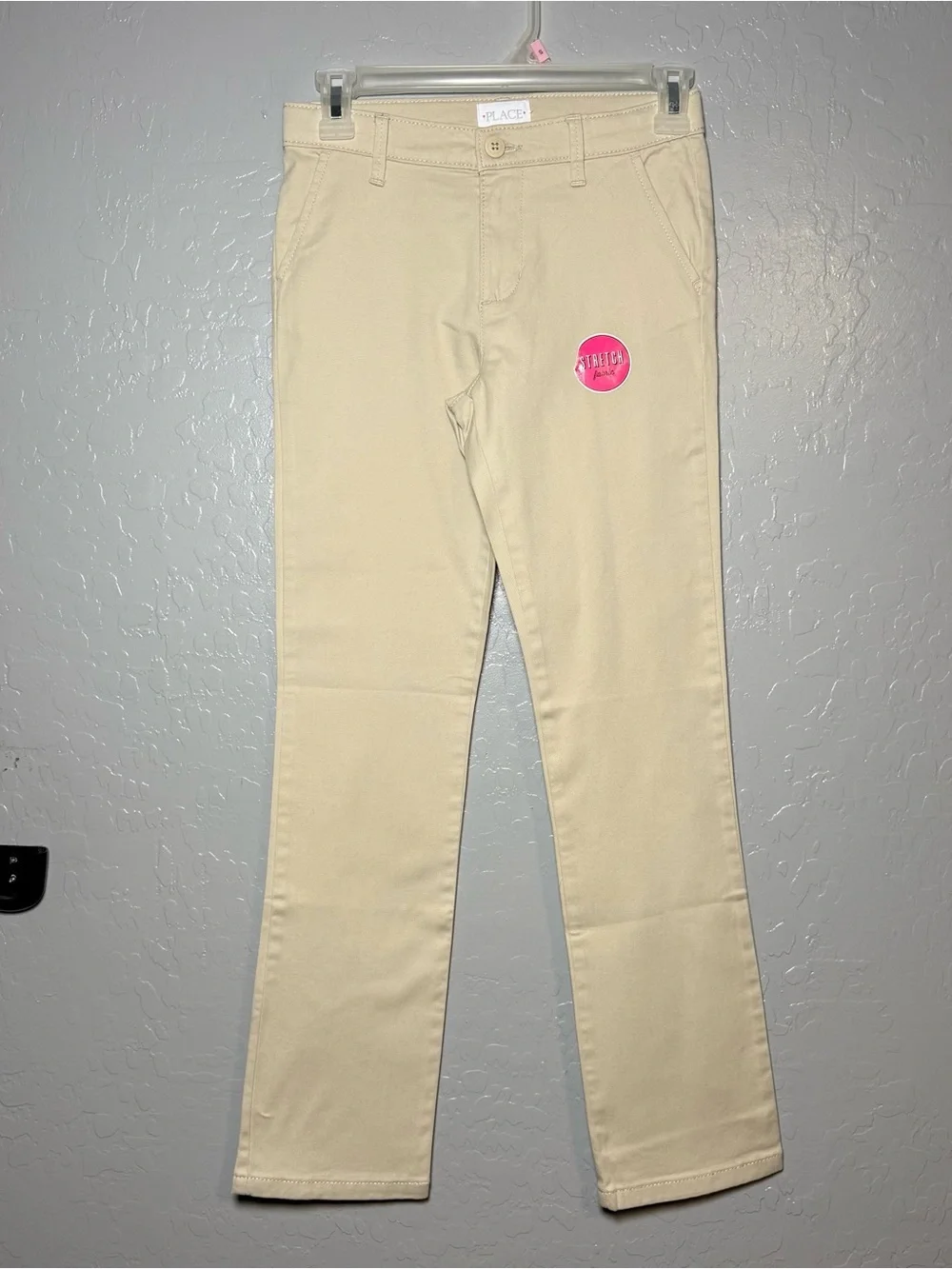 NWT Childrens Place Girls Uniform Cotton Stretch Skinny Chino Pants Lot 3, 12